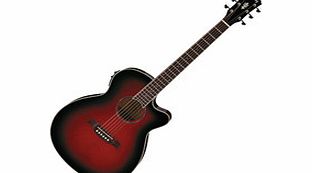 Ibanez AEG10II Guitar Transparent Red Sunburst -