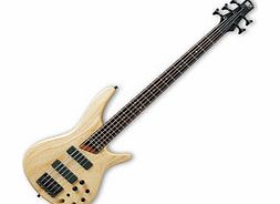 Ibanez SR605 5-String Bass Guitar Natural Flat