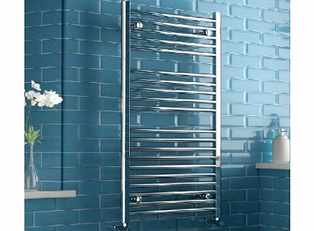 iBath 1200 x 600 mm Towel Rail Radiator Chrome Heated Ladder