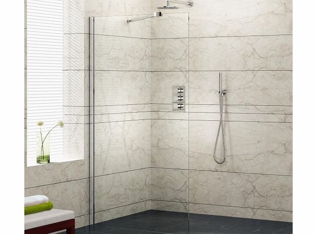 iBath 1200mm Wet Room Shower Glass Panel Bathroom Enclosure GW1200