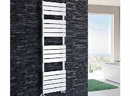 iBath 1600 x 450 mm Modern Heated Towel Rail White Flat Panel Bathroom Radiator