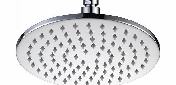iBath 200mm Thermostatic Mixer Shower Head Fixed Round Modern Chrome Bathroom SH22