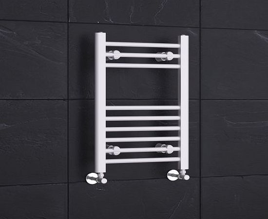iBath 650 x 400 mm White Towel Rail Radiator Heated Ladder