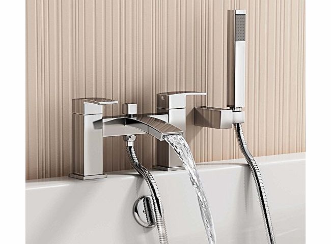 iBath Ecco Bathroom Taps - Chrome Bath Filler Mixer Tap with