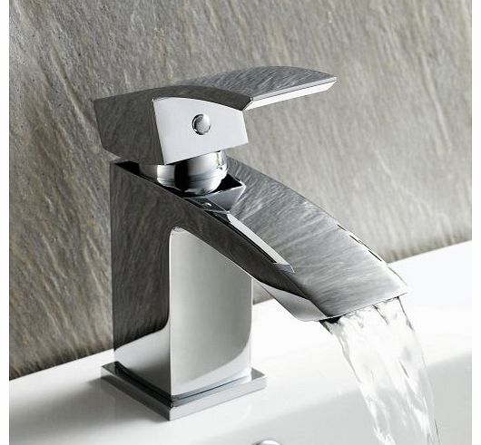 Modern Monobloc Basin Sink Mixer Tap Chrome Designer Bathroom Lever Faucet