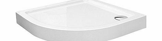 iBath Offset Quadrant 900 x 760 mm Acrylic Easy Plumb Shower Enclosure Tray   Waste - Right