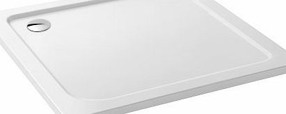 iBath Square 1000 x 1000 mm Stone Resin Shower Enclosure Slimline Tray