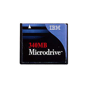 IBM 340 Mb Microdrive Card