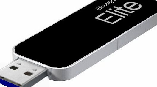 iBoutique� iBoutique Retractable IB256GUSB3 256GB USB 3.0 Hi Speed Elite Flash Drive - Jet Black