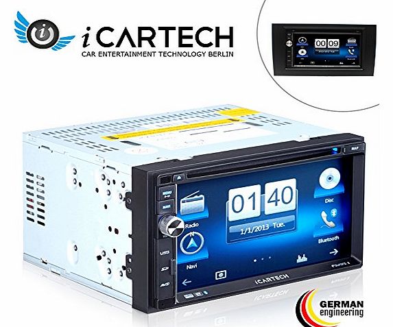 HIGH Quality 2din 7`` ? For Audi A4 B6 / B7, Seat Exeo ? Multimedia SAT NAV 1.2 GHZ ? German Brand: ICARTECH ? Car Stereo DVD Player Navigation System Touchscreen with FREE Installation Tool Kit + Euro