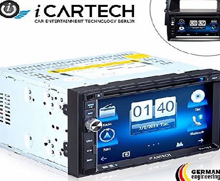 ICARTECH HIGH Quality 2din 7`` ? For Opel Vivaro ? Multimedia SAT NAV 1.2 GHZ ? German Brand: ICARTECH ? Car Stereo DVD Player Navigation System Touchscreen   Europe Maps TMC ready - Bluetooth hands-free functi