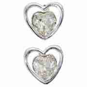 BRIGHT earrings, Sterling Silver Crystal