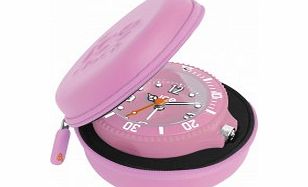 Ice-Clock Pink Ice-Travel Alarm Clock