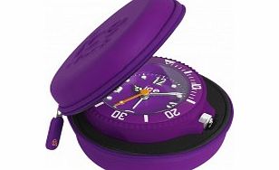 Ice-Clock Purple Ice-Travel Alarm Clock