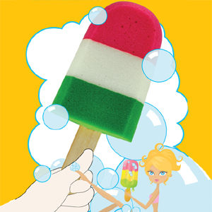 Ice Lolly Bath Sponge - Splash Pops