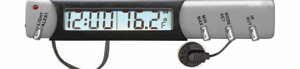ICE Warner Thermometer,Car Clock amp; Ice Alert with Sensor