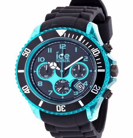 ICE-Watch  Mens Quartz Watch with Black Dial Chronograph Display and Black Silicone Strap CH.KBE.BB.S