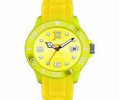 Ice-Watch Sili-Yellow Sunray Dial Watch