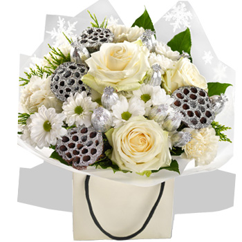 Ice White Bouquet - flowers