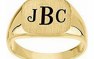 IceCarats  Designer Jewellery Platinum Mens Solid Signet Ring Size T 1/2