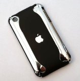 ICESSORIZE Chrome and Black 2-piece hard case and screen protector New Range for the Apple iPhone 3G by ICESSORIZE