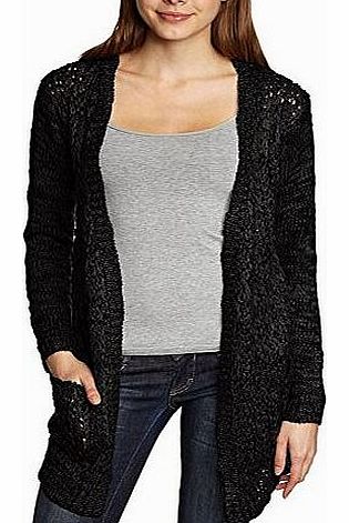 ICHI  Womens Long Sleeve Cardigan - Black - Schwarz (black 10001) - 14