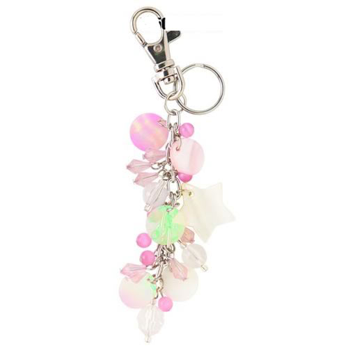 Ladies Icon Dangly Keychain White