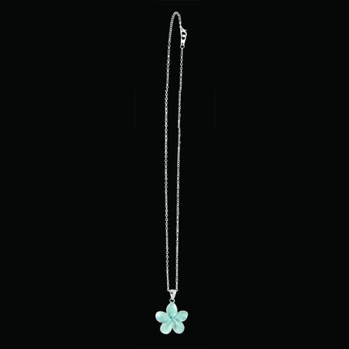 Icon Ladies Icon Frangipani Flower Necklace Blue