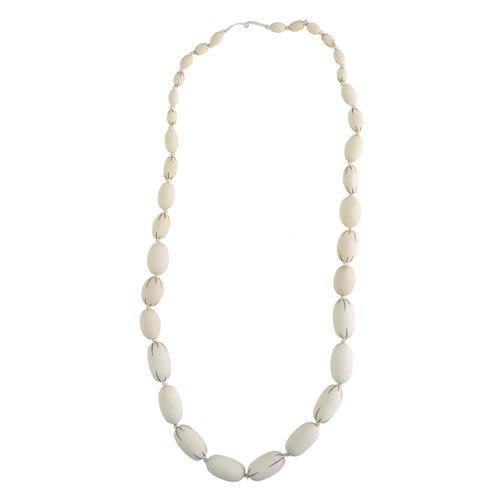 Icon Ladies Icon Sausage Necklace White