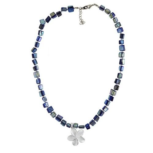 Icon Ladies Icon Silver Flower and Shell Necklace Silver