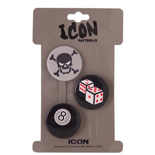 Icon Mens Icon Icon Skull Badge Set N/a