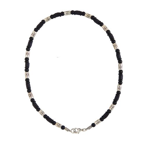 Icon Mens Icon Metal Bead With Crosses Necklace N/a