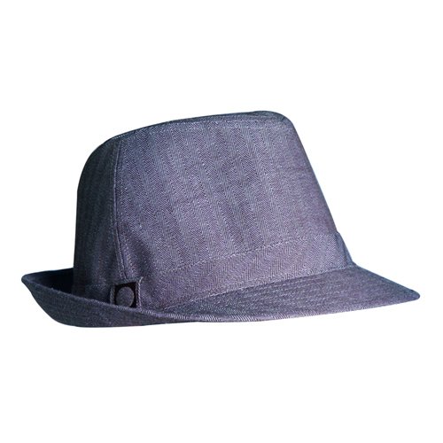 Icon Mens Icon Pin Stripe Fedora Hat Brown