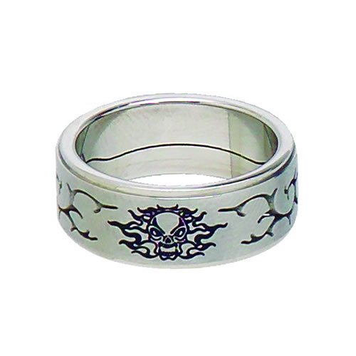 Icon Mens Icon Skull Cut Away Ring N/a