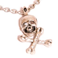 Skull Bones Necklace - Metal