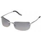 Icon Womens Rimless Fashion Sunglasses Silver/Smoke