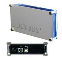 IB-351U-BL 3.5 IDE to USB 2 Blue LED Silver External Hard Drive Enclosure Case