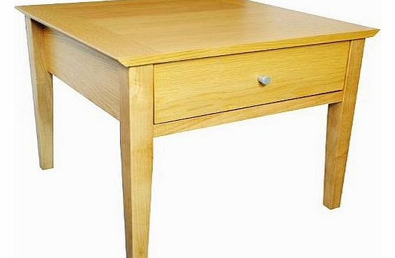 Montreal Side End Lamp Bedside Cabinet Table With Drawer - Oak