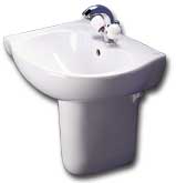 Space Offset Washbasin Left Hand 2 Taphole