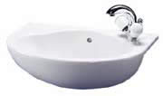 Ideal Standard Space Short Projection Semi-Recessed Washbasin Right Hand 1 Taphole (E6112)