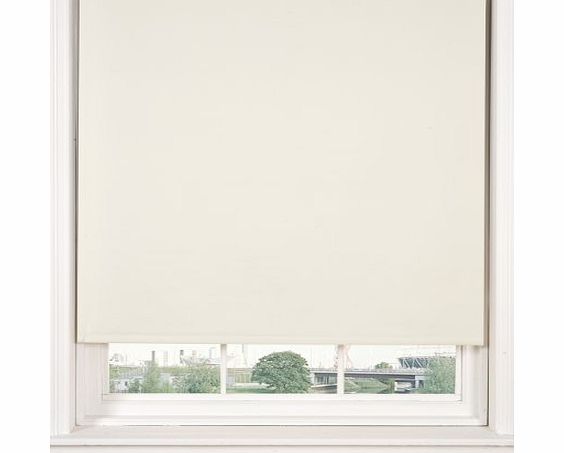 Ideal Textiles Whitehouse Aurora Thermal Blackout Cream 90cms Wide Straight Edged Roller Blind