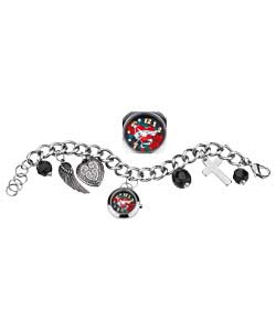Identity London Identity Ladies Edgy Charm Bracelet Watch