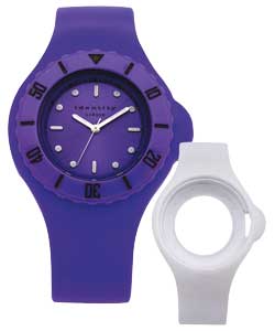 Purple/White Pop Watch