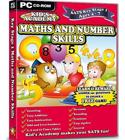 Idigicon Kids Academy - Key Stage 1 Maths and Number Skills - 4-7 Years (PC CD)