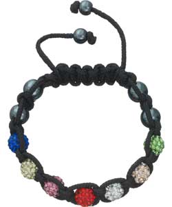 Idolise Mini 7 Multi Coloured Crystal Bracelet
