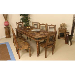 IFD Indian - Jali 2m Dining Table (Only) - Sheesham