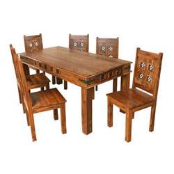 IFD Indian - Jali Block 1.35m Dining Table (Only) -