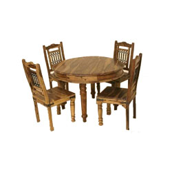IFD Indian - Jali Circular Dining Table (Only) -
