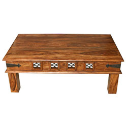 Jali Block Coffee Table - Sheesham Wood