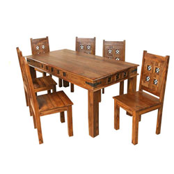 IFD Jali Block Dining Table (only) - Sheesham Wood